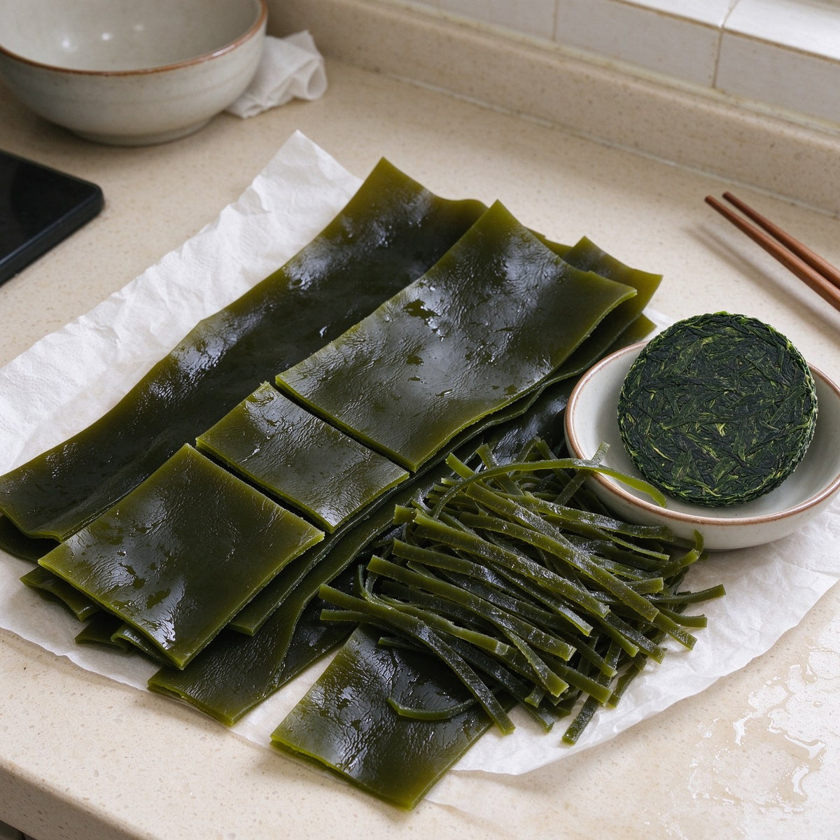 Fresh Kelp Sheets and Strips