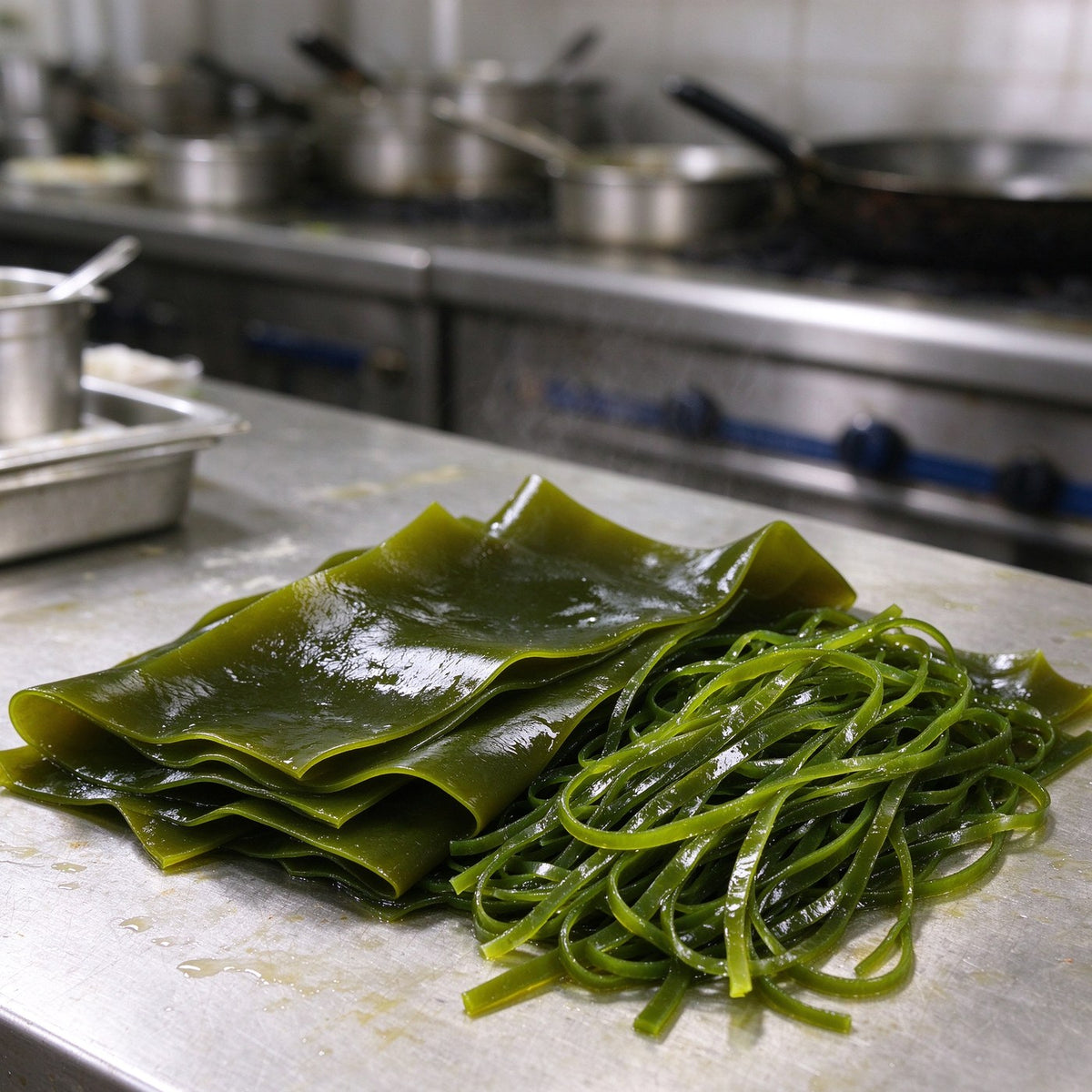 Fresh Kelp Sheets and Strips
